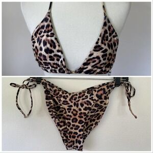 Peixoto Bikini Set - Fifi Top and Toni Bottoms - Leopard Print